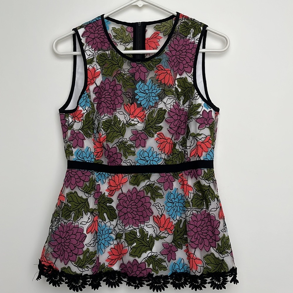Nanette lepore embroidered top